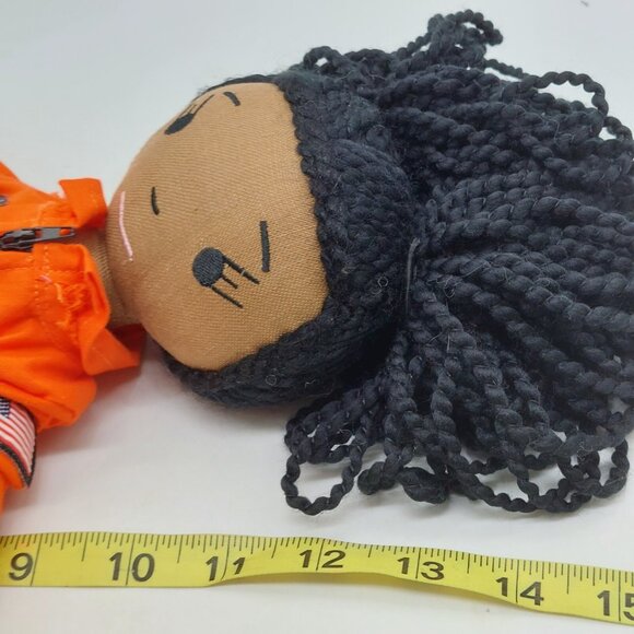 HarperIman Charlie Astronaut Plush Doll 14" Orange Outfit African American - Picture 4 of 7